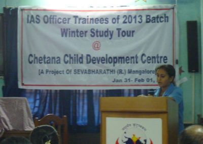 IAS Officer Trainees of 2013 Batch Winter Study Tour at Chetana Centre
